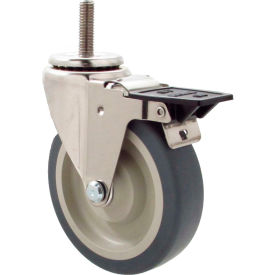 Swivel Stem Caster - 4"Dia. Thermo-Pro, Bore with Tech Lock, 1-1/2"H Stem