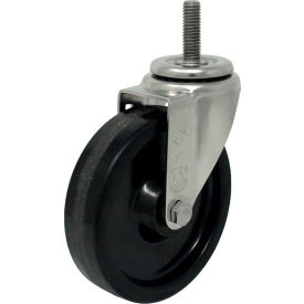 Swivel Stem Caster - 4"Dia. Phenolic, Bore with 1-1/2"H Stem