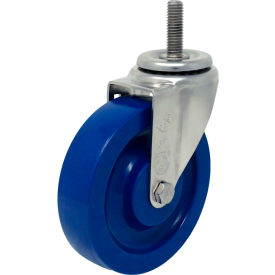 Swivel Stem Caster - 4"Dia. Duralastomer, Bore with 1-1/2"H Stem