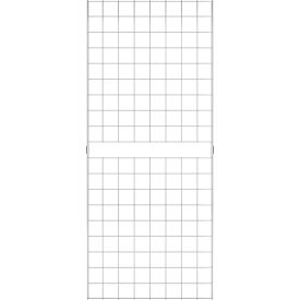 2' x 5' Portable Wire Grid Wall Panel - Chrome
