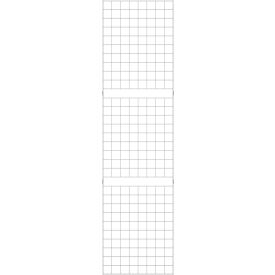 2' x 8' Portable Wire Grid Wall Panel - Semi-Gloss White