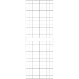 2' x 6' Portable Wire Grid Wall Panel - Semi-Gloss White