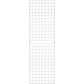 2' x 7' Portable Wire Grid Wall Panel - Chrome
