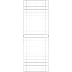2' x 6' - Portable Wire Grid Wall Panel - Chrome