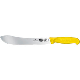 10" Straight Edge, Yellow Fibrox Handle, Butcher Knife