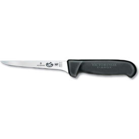 5" Boning Knife, Narrow Blade, Flexible, Black Fibrox Handle 40512