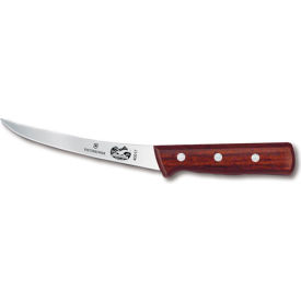 6" Boning Knife, Curved Blade, Semi-stiff, Rosewood Handle