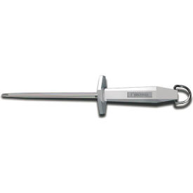 5 Steel Sharpener, Regular Cut, White Plastic Handle W/ Hang Tag 40589