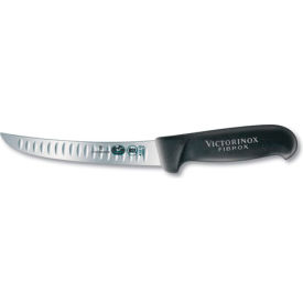 6 Boning Knife, Wide, Stiff, Curved Blade, Granton Edge, Fibrox Handle