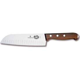 7" Santoku Knife, Granton Edge, Rosewood Handle