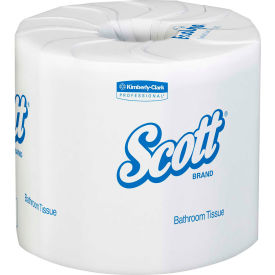 100% Recycled Fiber Roll Bathroom Tissue, 605 Sheets/Roll, 80 Rolls/Case