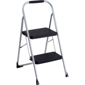 Steel 2 Step Stool Ladder with Rubber Hand Grip, Type III