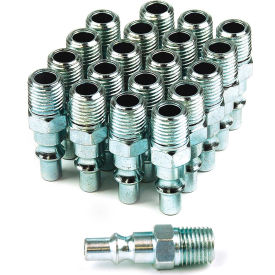 6-Ball Brass Coupler 1/4" x 1/4" Male NPT - Pack of 10
