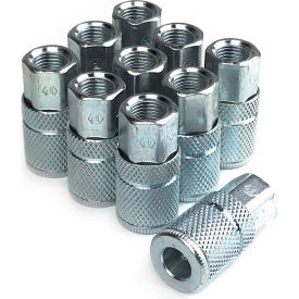 T-Style 6-Ball Coupler 1/4" x 1/4" Female Steel - Pack of 10