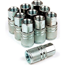 6-Ball Coupler 1/4" x 1/4" Female Steel - Pack of 10