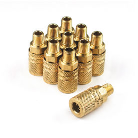 6-Ball Coupler 1/4" x 1/4" Female Brass - Pack of 10