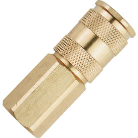 Hi-Flow Brass 6-Ball Coupler 1/4" x 1/4" Male Coupler