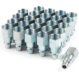 Industrial M-Style Steel Plug 3/8" x 3/8" Female NPT - Pack of 25