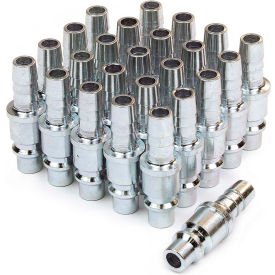 I/M-Style Steel Plug 3/8" x 3/8" Standard Hose Barb - Pack of 25