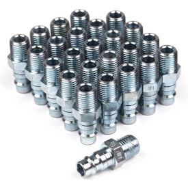 Hi-Flow Steel 1/4" x 1/4" Male Plug - Pack of 25