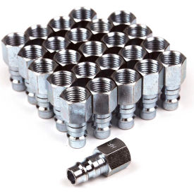 Hi-Flow Steel 1/4" x 1/4" Female Plug - Pack of 25