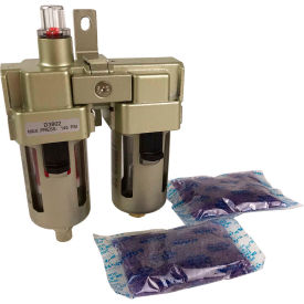 3/8" Desiccant Dryer with Oil Removal Filter and Brass Drain Valve