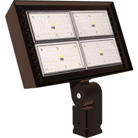 Ratio LED Floodlight, 30000 Lumens, 265 Watts, 5000 Kelvin, Wide Distribution, Knuckle Mount, 120-277 Volts