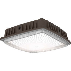 Outdoor Sling LED Canopy Light, 7100L, 55W, 4000K, 120-277V, Dark Bronze