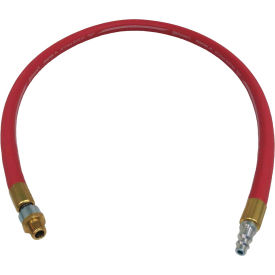 Rubber Snubber Hose 3/8" x 24" With 1/4" Male Swivel Plug