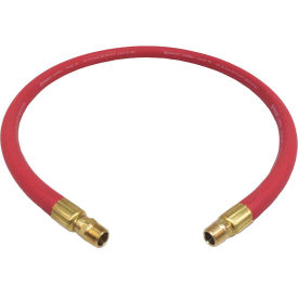 Rubber Snubber Hose 1/2" x 48" With 3/8" Male by Male Swivel
