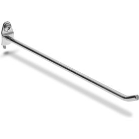 8" Single Rod 30 Degree Bend Pegboard Hook, 3 Pack