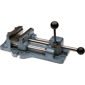 Cam Action Drill Press Vise, 6" Jaw Width, 1-3/16" Jaw Opening