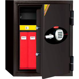 1.5 Hour Fire Safe - 18-1/2"W x 18-1/2"D x 24"H, Digital Lock, Black