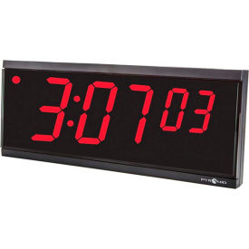 Independent LED Digital Clock with 6' Cord - 6-Digit, 4" Numerals