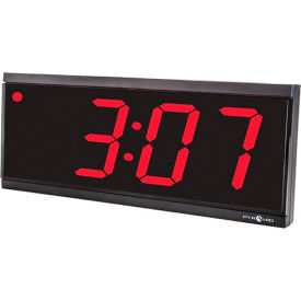 Independent LED Digital Clock with 6' Cord - 4-Digit, 4" Numerals