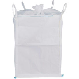 Commercial FIBC Bulk Bags, Duffel Top & Spout Bottom, 35"L x 35"W x 50"H, 4000 lb Capacity, Pack of 5