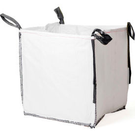 Commercial FIBC Bulk Bags, Duffel Top & Flat Bottom, 35"L x 35"W x 40"H, 2205 lb Capacity, Pack of 5
