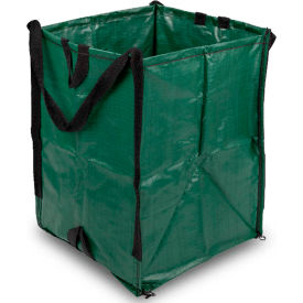 All-Purpose Bulk Bags, Open Top, Flat Bottom, 20"Lx20"Wx28"H,1000 lb Cap, Green, Pk of 5