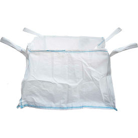 Concrete Washout Bags with Plastic Liner, Open Top & Flat Bottom, 40"Lx40"Wx24"H, 3300 lb Capacity, Pack of 5