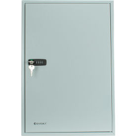 160 Keys With Combination Lock White Tag, 22"W x 3"D x 15"H - Grey