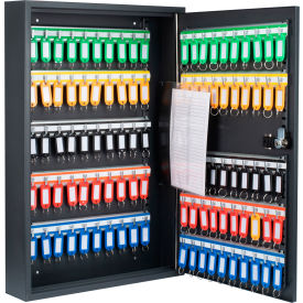 100 Keys Combination Adjustable Lock Box, 21-3/4"W x 14-3/4"D x 3"H - Black