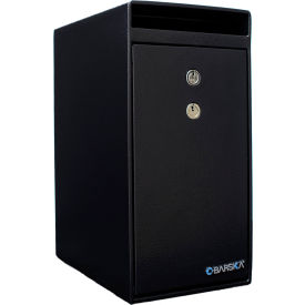 Dual Key Depository Safe 0.27 Cubic Feet, 9"W x 6"D x 12"H - Black