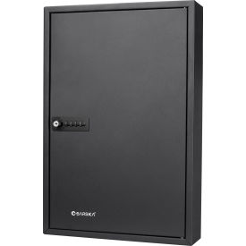 64 Keys Combination Adjustable Key Lock Box, 3-1/10"W x 11-3/4"D x 17-3/4"H - Black