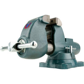 6" Jaw Width 6-1/2" Throat Combination Pipe & Bench Vise W/ Swivel Base