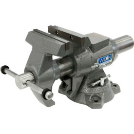5-1/2" Jaw Width 2-3/4" Throat Depth Multi-Purpose Vise With Rotating Head & Swivel Base