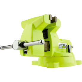 6" Jaw Width 4-1/8" Throat Depth High-Visibility Safety Vise W/ Swivel