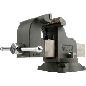 8" Jaw Width 4" Throat Depth Shop Vise W/ Swivel Base