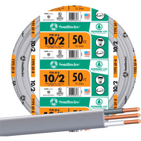 Uf-B Underground Feeder Cable, 10/2 Awg, 50 Ft