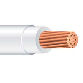 THHN 14 Gauge Building Wire, Stranded Type, White, 50 Ft