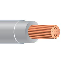 THHN 8 Gauge Building Wire, Stranded Type, Gray, 500 ft